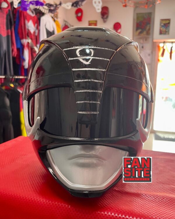 Casco Power Ranger Negro Mighty Morphin
